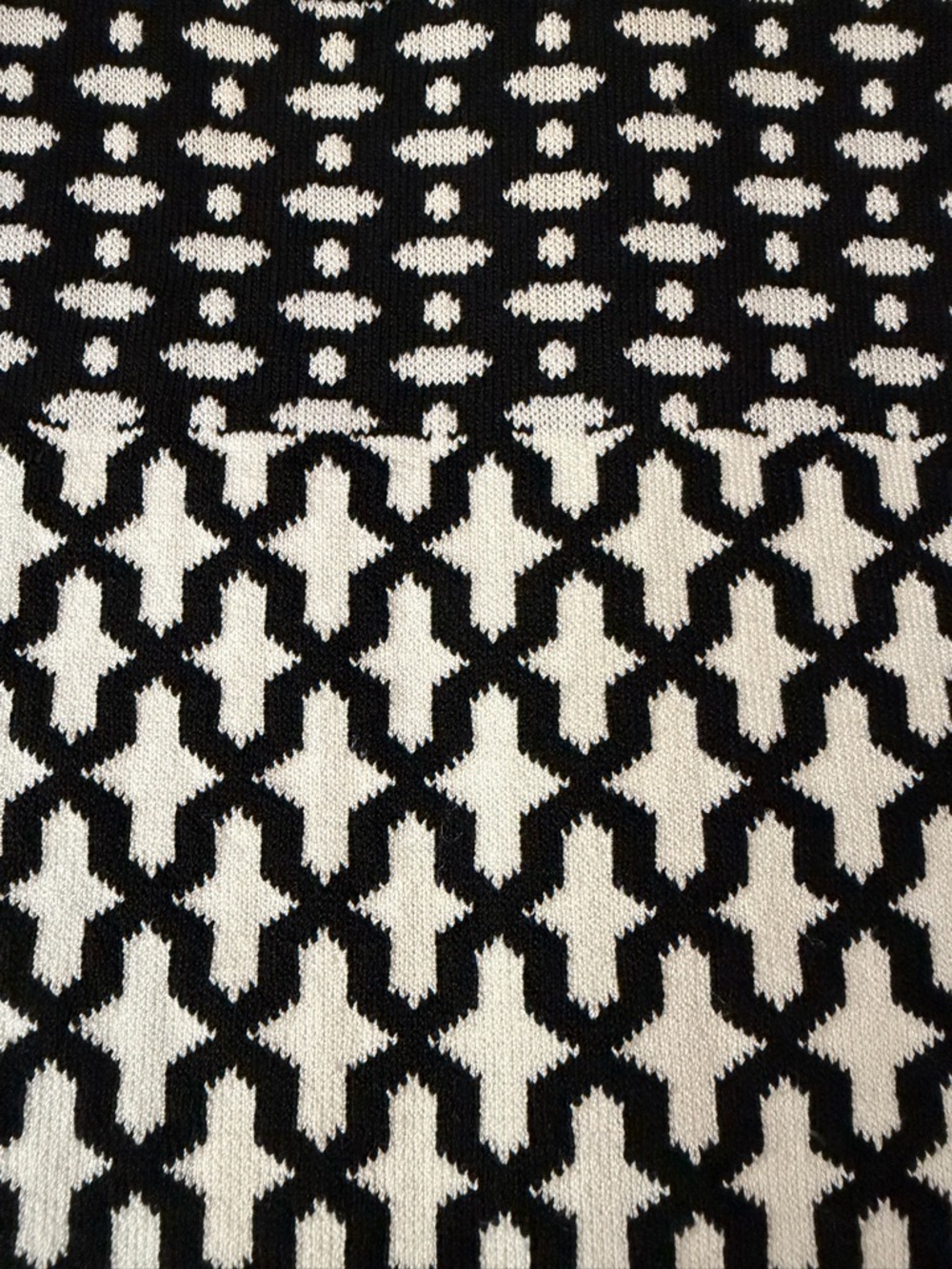 NEW TORN BY RONNY KOBO Tali Knit Bodycon Dress Black & White S - Picture 13 of 13